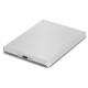 2TB LaCie STHG2000400 USB 3.1 Type-C Mobile Drive Moon Silver